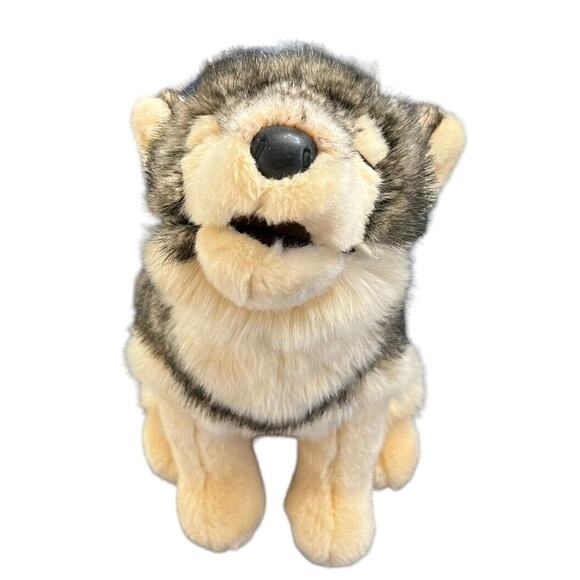Douglas Cuddle Toys Raina Howling Wolf Stuffed Animal Plush Toy - Picture 3 of 9